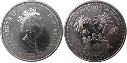 25 Cent Canadá Acero Isabel II (1926-2022)
