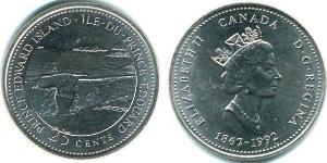 25 Cent Canadá Acero 
