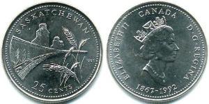 25 Cent Canada Acier 