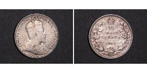 25 Cent Canada Argent Édouard VII (1841-1910)