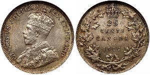 25 Cent Canada Argent George V (1865-1936)
