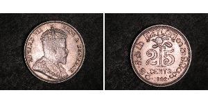 25 Cent Sri Lanka (1948 - ) Argent Édouard VII (1841-1910)