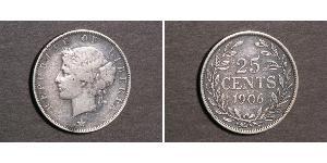 25 Cent Liberia (1847 - ) Argento 