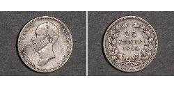 25 Cent Regno dei Paesi Bassi (1815 - ) Argento Guglielmo II dei Paesi Bassi (1792 - 1849)