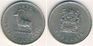 25 Cent Rhodesia (1965 - 1979) Copper/Nickel 