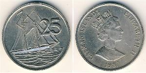 25 Cent Îles Caïmans (1670 - ) Cuivre/Nickel 