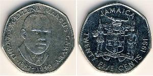 25 Cent Jamaika (1962 - ) Kupfer/Nickel 