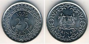 25 Cent Suriname (1975 - ) Kupfer/Nickel 