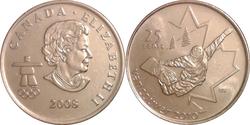 25 Cent Canada Nichel Elisabetta II (1926-2022)