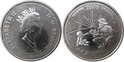25 Cent Canada Nichel Elisabetta II (1926-2022)