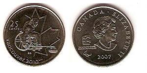 25 Cent Canada Nichel Elisabetta II (1926-2022)