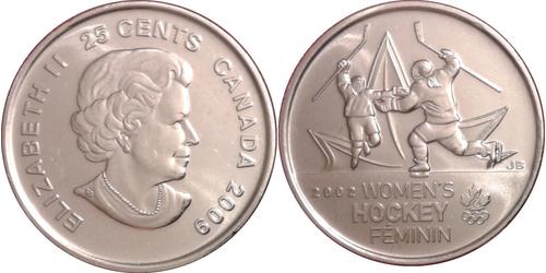 25 Cent Canada Nichel Elisabetta II (1926-2022)