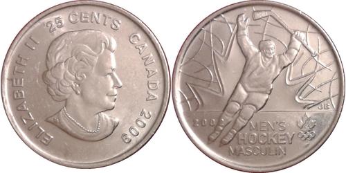 25 Cent Canada Nichel Elisabetta II (1926-2022)