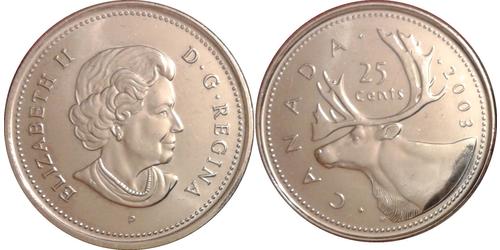 25 Cent Canada Nichel Elisabetta II (1926-2022)