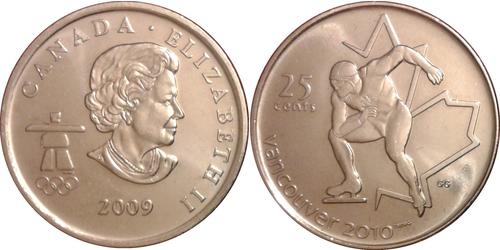25 Cent Canada Nichel Elisabetta II (1926-2022)