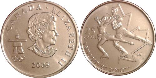 25 Cent Canada Nichel Elisabetta II (1926-2022)
