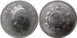 25 Cent Canada Nickel Elizabeth II (1926-2022)