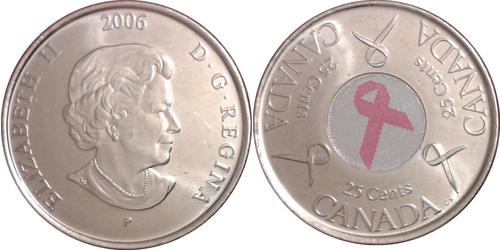 25 Cent Canada Nickel Elizabeth II (1926-2022)