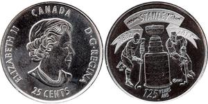 25 Cent Kanada Nickel Elizabeth II (1926-2022)