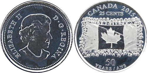 25 Cent Kanada Nickel Elizabeth II (1926-2022)