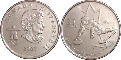25 Cent Kanada Nickel Elizabeth II (1926-2022)