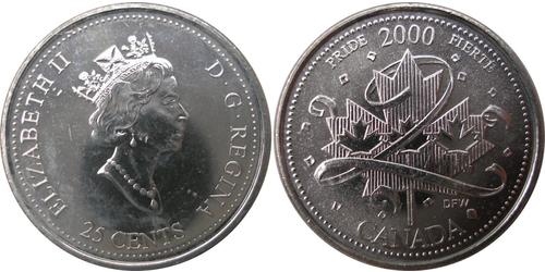 25 Cent Kanada Nickel Elizabeth II (1926-2022)