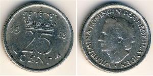 25 Cent Königreich der Niederlande (1815 - ) Nickel 