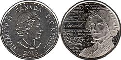 25 Cent Canadá Níquel Isabel II (1926-2022)