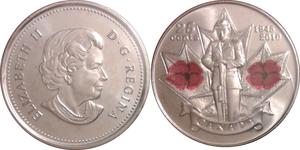 25 Cent Canadá Níquel Isabel II (1926-2022)