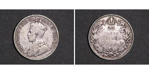 25 Cent Canadá Plata Jorge V (1865-1936)