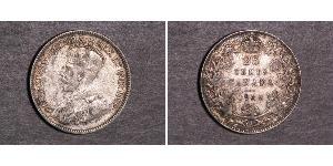 25 Cent Canadá Plata Jorge V (1865-1936)