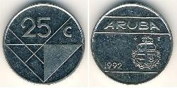 25 Cent Aruba Rame/Nichel 