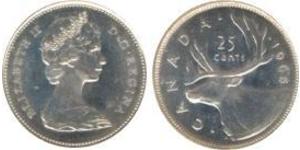 25 Cent Canada Rame/Nichel Elisabetta II (1926-2022)