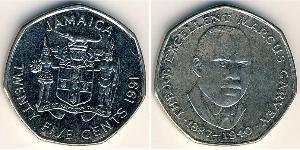 25 Cent Giamaica (1962 - ) Rame/Nichel 