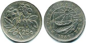 25 Cent Malta (1964 - ) Rame/Nichel 
