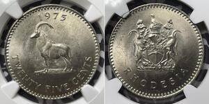 25 Cent Rhodesia (1965 - 1979) Rame/Nichel 