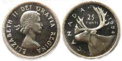 25 Cent Kanada Silber Elizabeth II (1926-2022)