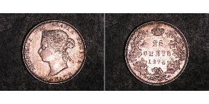 25 Cent Kanada Silber Victoria (1819 - 1901)