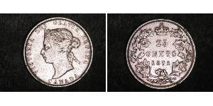 25 Cent Kanada Silber Victoria (1819 - 1901)