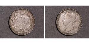 25 Cent Kanada Silber Victoria (1819 - 1901)