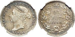 25 Cent Kanada Silber Victoria (1819 - 1901)