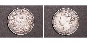 25 Cent Kanada Silber Victoria (1819 - 1901)