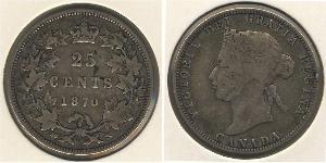 25 Cent Kanada Silber Victoria (1819 - 1901)