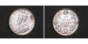 25 Cent Kanada Silber George V (1865-1936)