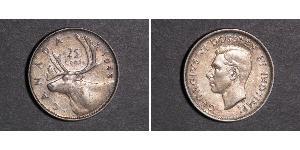 25 Cent Kanada Silber George V (1865-1936)