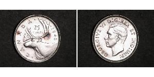 25 Cent Kanada Silber George V (1865-1936)