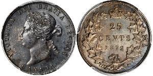 25 Cent Canada Silver Victoria (1819 - 1901)
