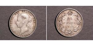 25 Cent Canada Silver Victoria (1819 - 1901)