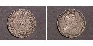 25 Cent Canada Silver Edward VII (1841-1910)