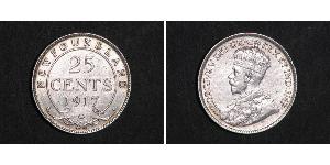 25 Cent Canada Silver George V of the United Kingdom (1865-1936)